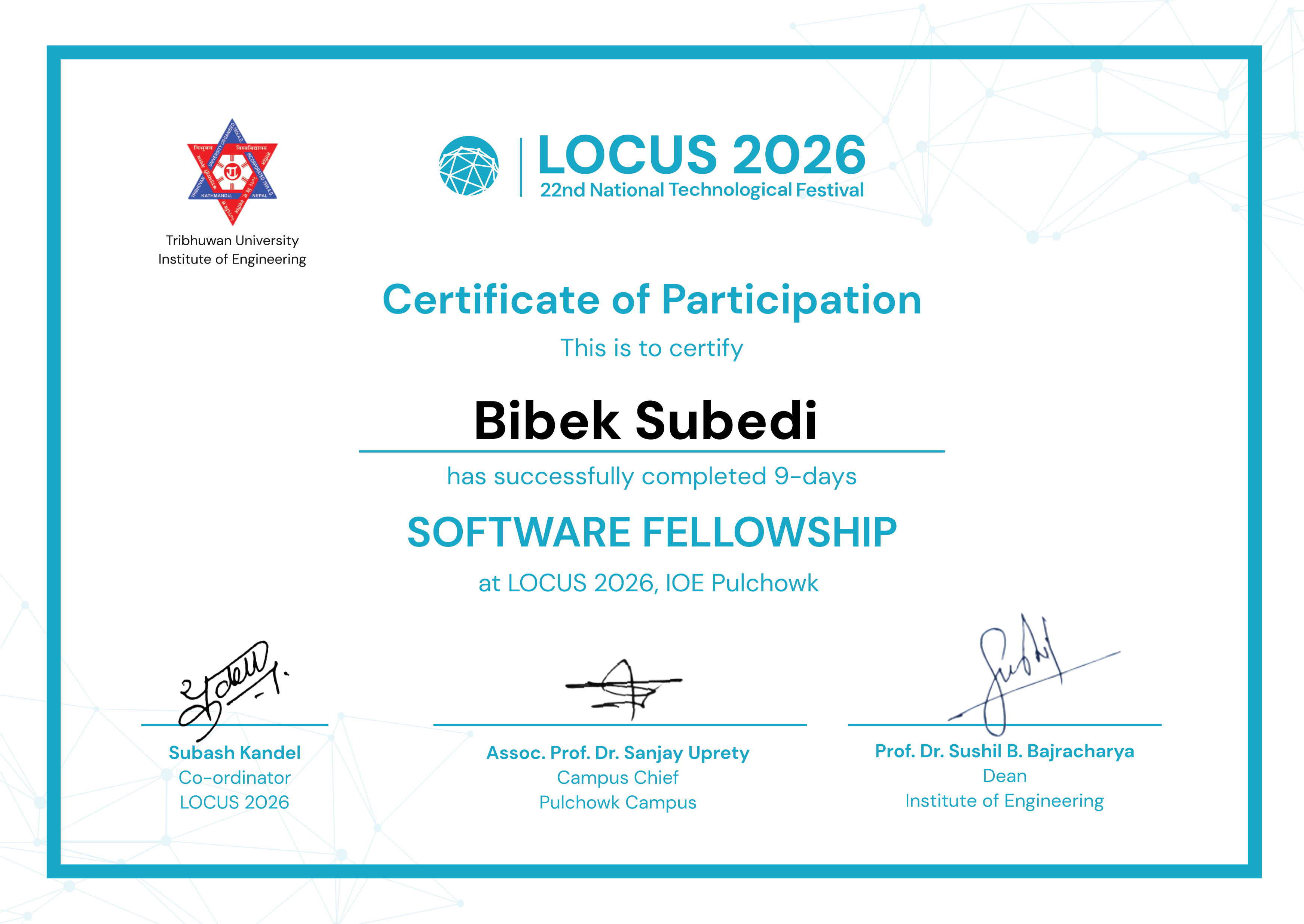 Software Fellowship - LOCUS 2026